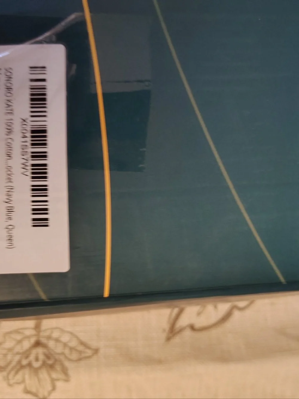SONORO KATE 1000 Series 100% Egyptian Cotton Queen Sheet Set 4 Pieces